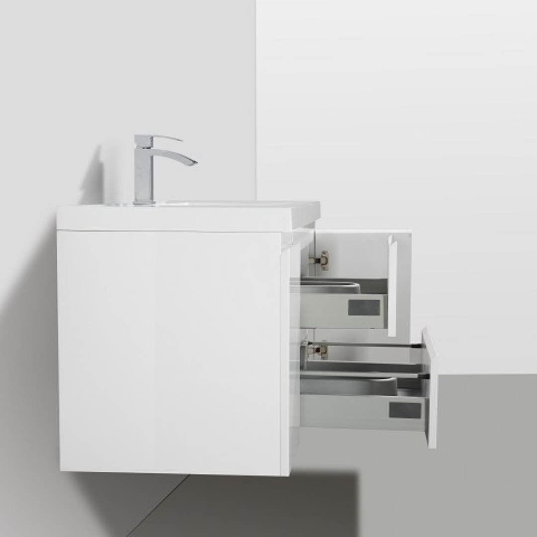 48'' / 60'' Floating Vanity Single Sink with Acrylic Countertop