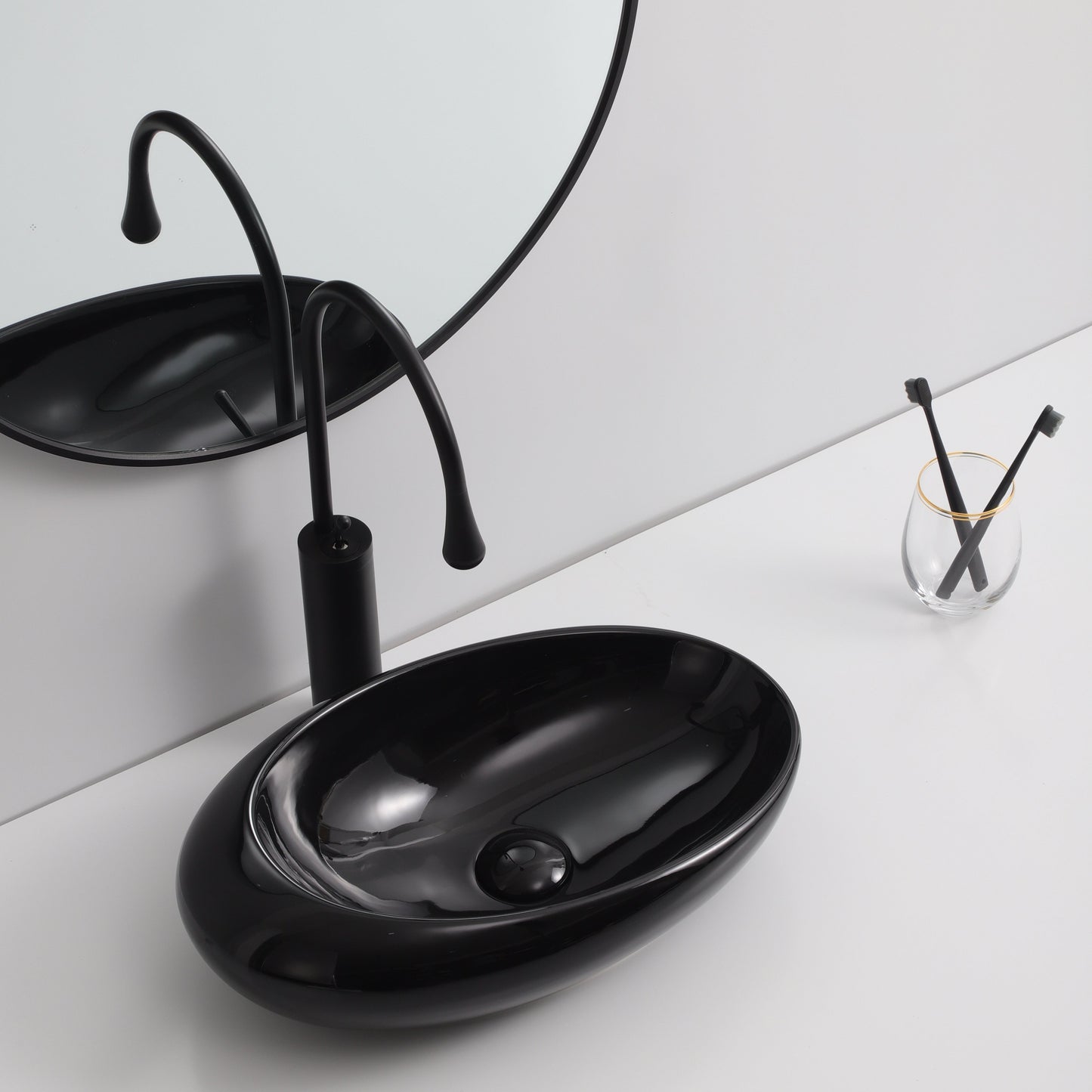 Black Vessel Sink (9042A M001)