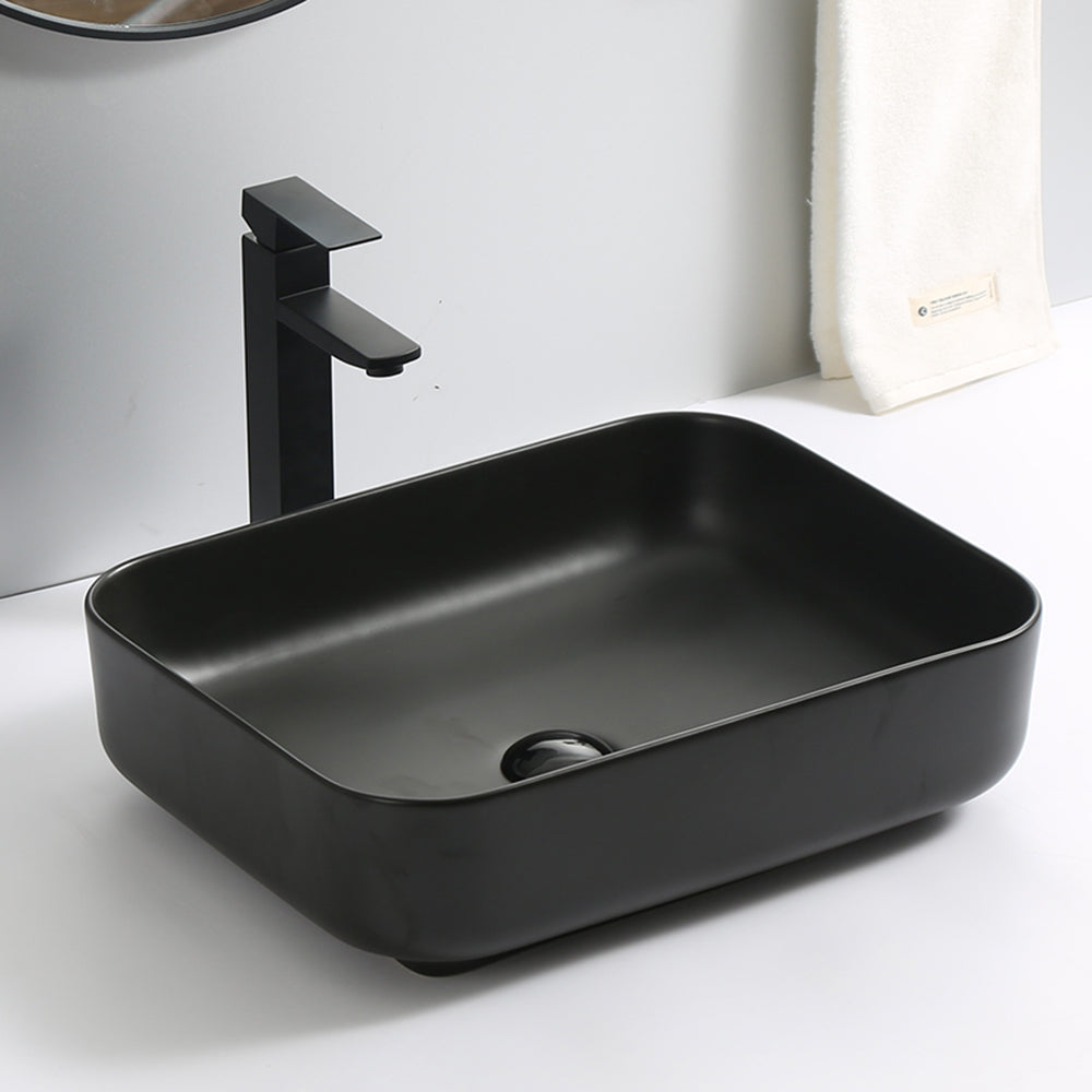 Matte Black Vessel Sink (9391B M001)