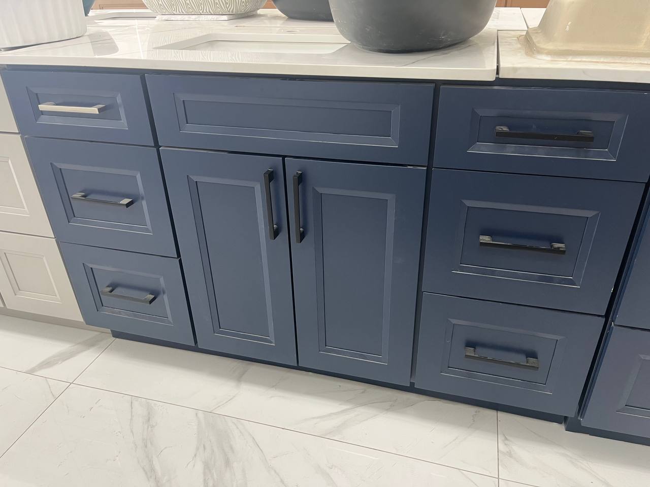 DV02 Vanity Solid Wood Navy Blue 54" (Final Sale)