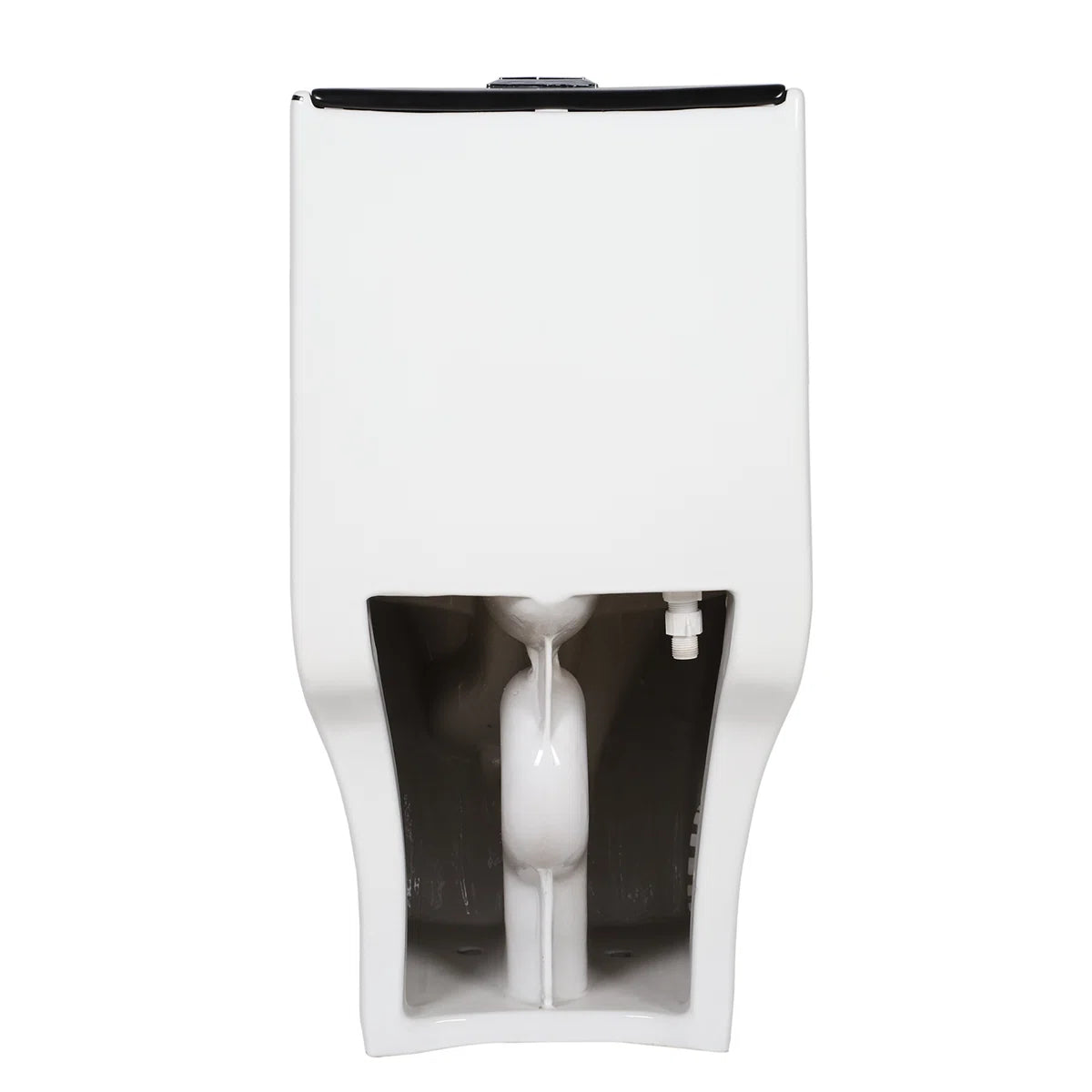 T2259 - White & Black One Piece Toilet