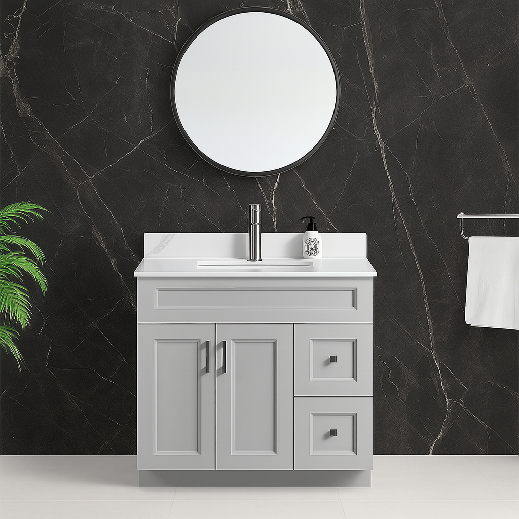 42'' 2 door 2 drawer vanity