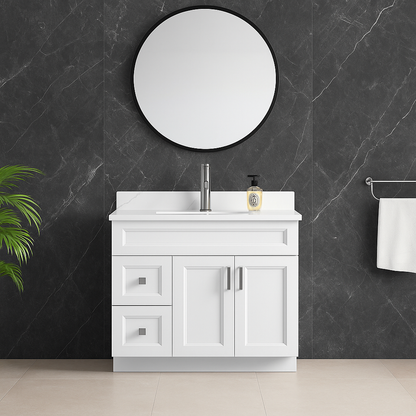 36'' Solid Wood with Drawer LEFT/RIGHT