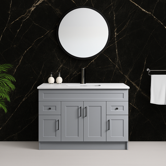 48'' MDF with 4 Doors, 2 Drawers