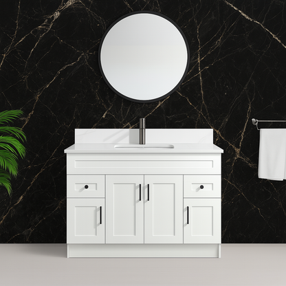 48'' MDF with 4 Doors, 2 Drawers