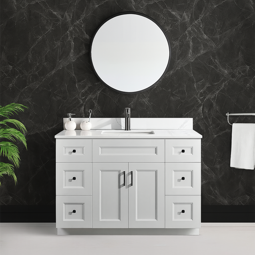 48'' Solid Wood - Single Sink