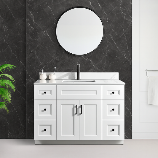 48'' Solid Wood - Single Sink