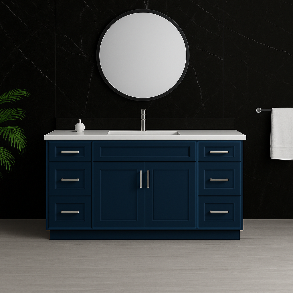 72'' Solid Wood - Single Sink