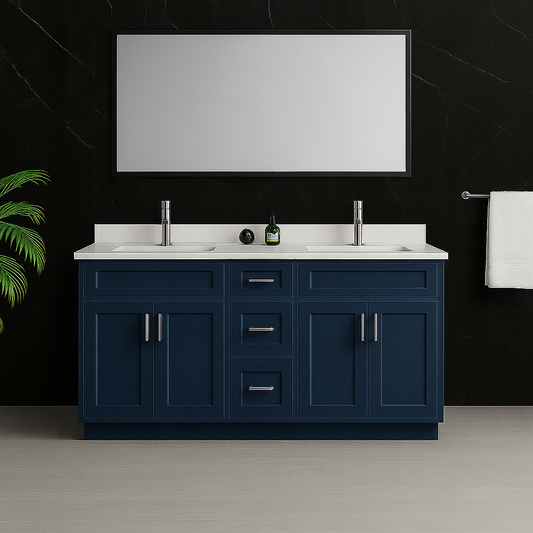 60'' Solid Wood - Double Sink