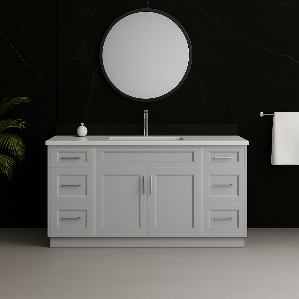 72'' Solid Wood - Single Sink
