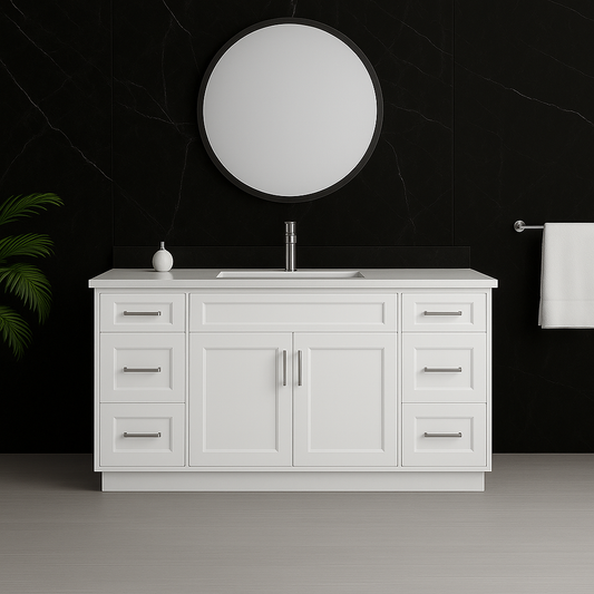 72'' Solid Wood - Single Sink