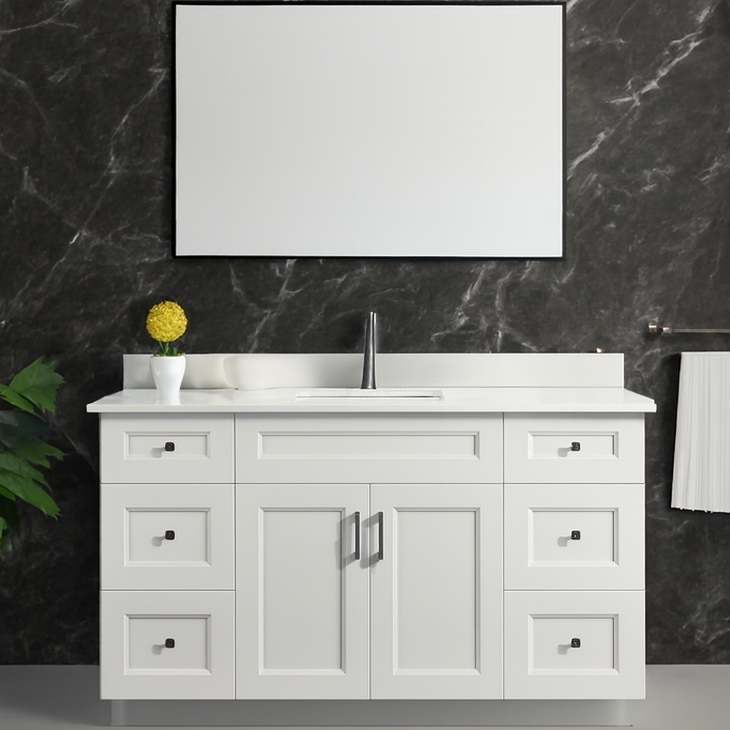 60'' Solid Wood - Single Sink