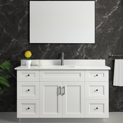 60'' Solid Wood - Single Sink