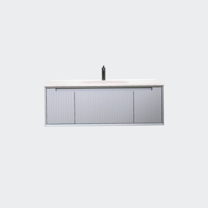 48'' TW - Floating Vanity with Acrylic Matte Countertop