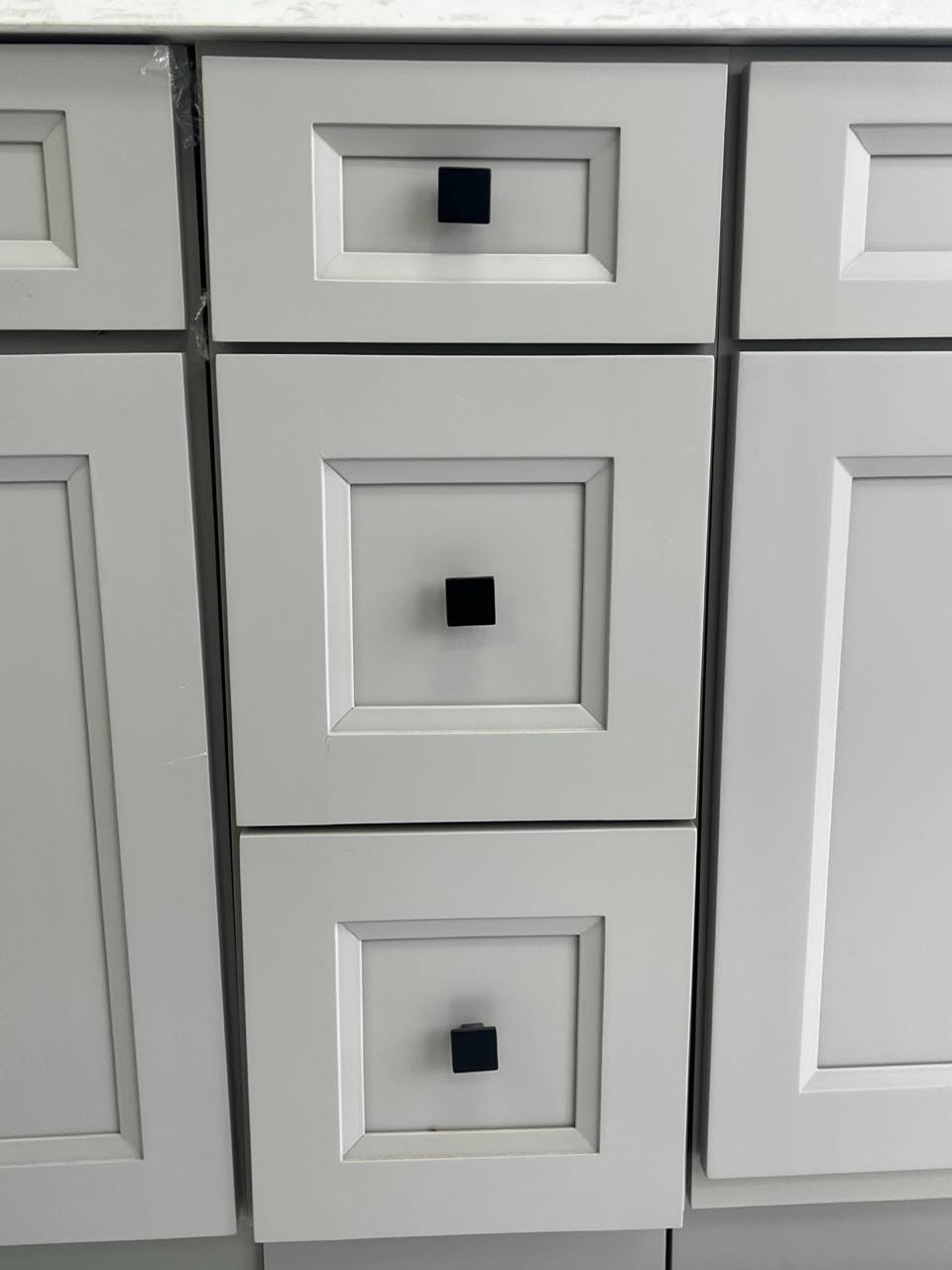 DV10 Vanity Side Drawers Solid Wood Grey 12" (Final Sale)