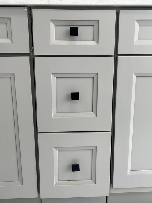 DV10 Vanity Side Drawers Solid Wood Grey 12" (Final Sale)