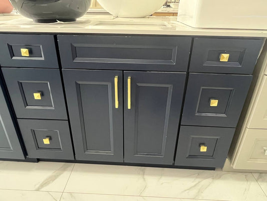 DV04 Vanity Solid Wood Navy Blue 48" (Final Sale)