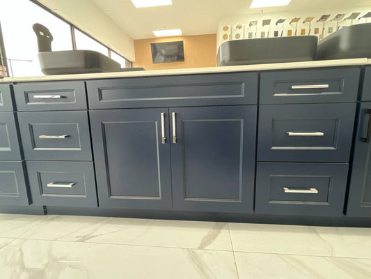 DV07 Vanity Solid Wood Navy Blue 72" (Final Sale)