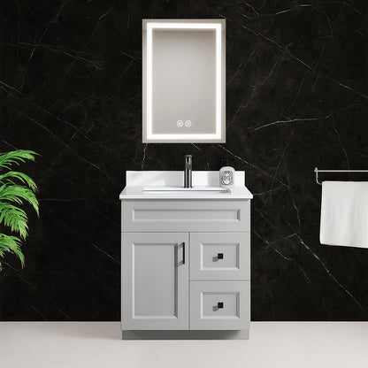 30'' Solid Wood with Drawers LEFT/RIGHT