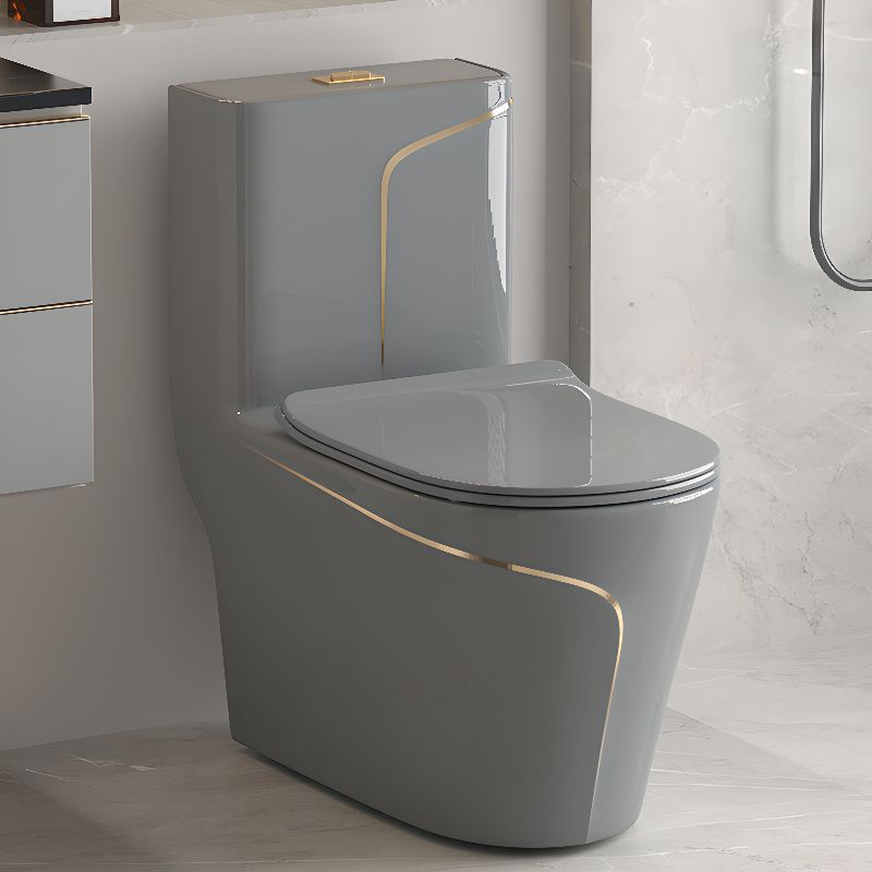 T2260 - Grey & Gold One Piece Toilet