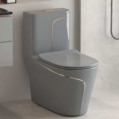 T2260 - Grey & Gold One Piece Toilet