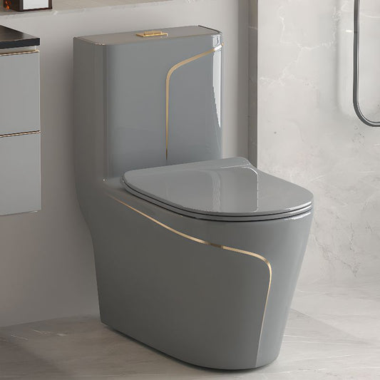 T2260 - Grey & Gold One Piece Toilet
