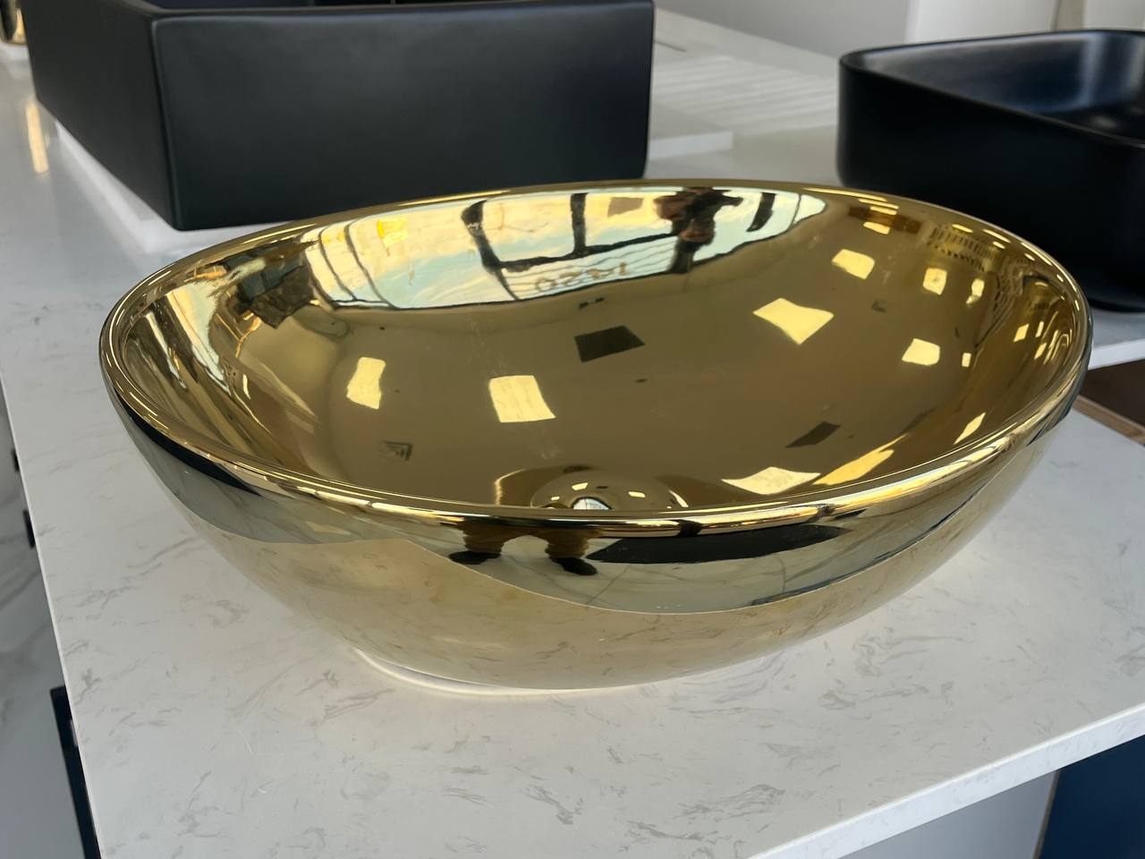 DVS10 Ceramic Vessel Sink Shiny Gold (Final Sale)