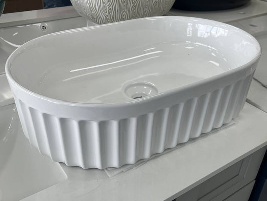 DVS16 Ceramic Vessel Sink Glossy White (Final Sale)