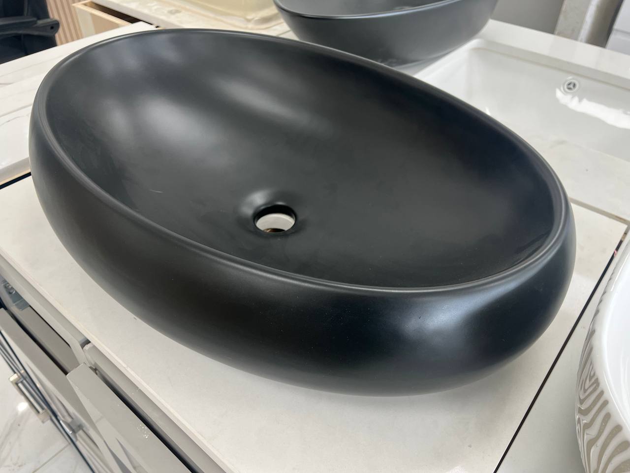 DVS01 Ceramic Vessel Sink Matt Black (Final Sale)