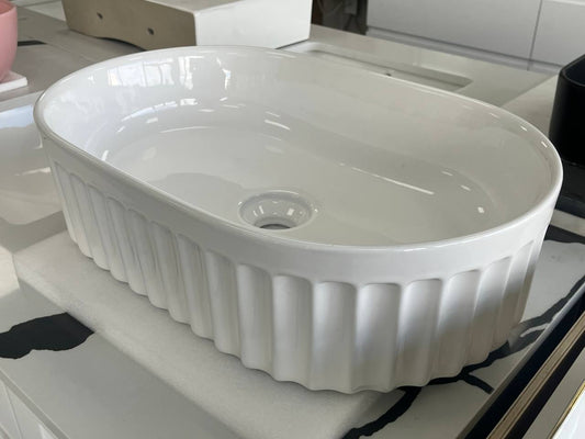 DVS07 Ceramic Vessel Sink Glossy White (Final Sale)