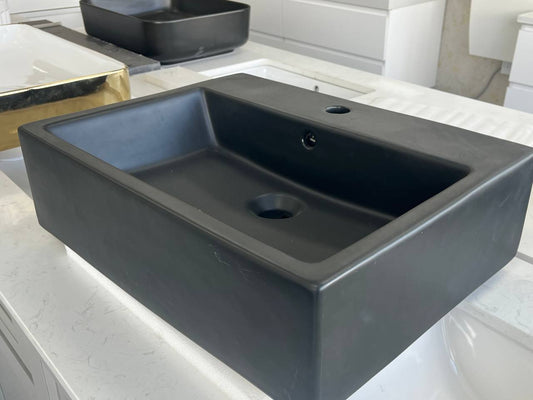 DVS09 Ceramic Vessel Sink Matt Black (Final Sale)